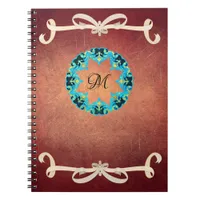 Beautiful Victorian Bow Tie with Monogram Notebook