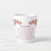 Cherry Blossoms in Pink for Mother Latte Mug