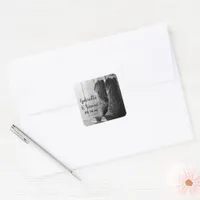 Rustic Cowboy Boots Country Western Wedding Square Sticker