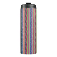 Colorful Stripes Thermal Tumbler