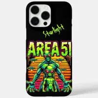 Eerie Aliens Wander Near Area 51 Under Neon Skies iPhone 16 Pro Max Case