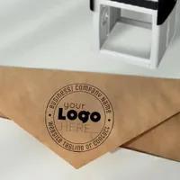 modern minimalist business logo company crest self-inking stamp