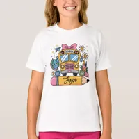 Back to School Coquette Custom Name T-Shirt