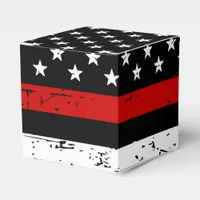 Firefighter Graduation Fireman Thin Red Line Favor Boxes