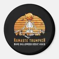 Namaste Trumpkin Make Halloween Great Again Medita Magnet