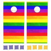 Rainbow Bean Bag Corn Hole Cornhole Set