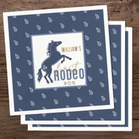 First Rodeo Birthday Party Napkins – Western Cowbo