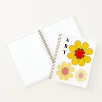 Notebook - Yellow Flower ART Sketchbook