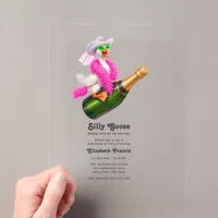 Silly Goose Getting Loose Funny Bachelorette Party Acrylic Invitations