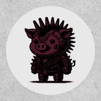 Whimsigoth Cyborg Sloth Vintage Art Design Classic Patch