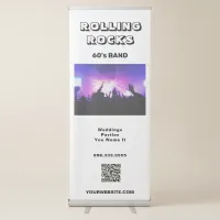 *~* UPLOAD QR + IMAGE Singer Band Music Musician  Retractable Banner