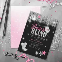 Boots 'n Bling Disco Bachelorette ID925 Invitation