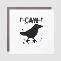 Grunge Coffee F Caw F Crow Humor Creative Style Car Magnet