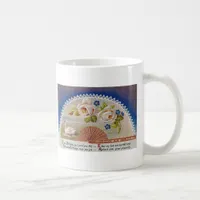 Vintage Birthday Swan Blue Postcard Coffee Mug