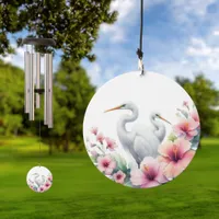 Tropical Egret Bird Coastal Wind Chime Wind Chime