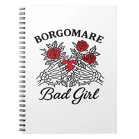 Bgm Bad Girl II Skeleton Heart Hands Edgy Vibe Notebook