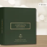 Corporate Record Book Binder | Green