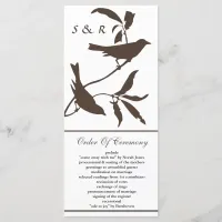 mocha Wedding program