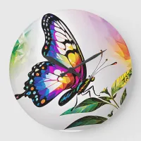 Beautiful Butterfly Large Clock