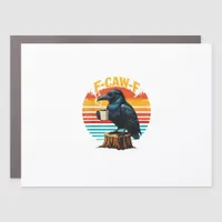 Gothic Raven Funny Halloween F Caw F Coffee Car Magnet