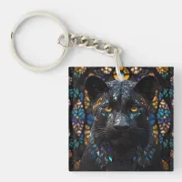 Black Panther Portrait Accent Pillow Keychain