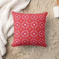 Christmas Holiday Charm Pattern 04 -  Throw Pillow