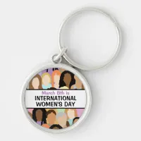 Large International Women's Day - March 8th  Keychain