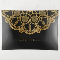 Elegant Gold Mandala ID353 Trinket Tray