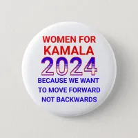 Women for Kamala Harris 2024 Election Button