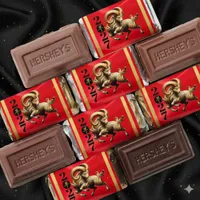 Stunning Red Gold Chinese Year of Fire Goat 2027 Hershey's Miniatures