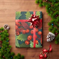 Cute Colorful Festive Christmas holiday wrapping  Wrapping Paper