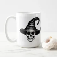 Spider and Skull Halloween Coffee Mug