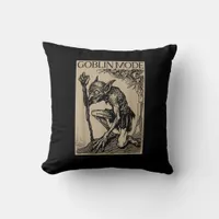 Goblin Mode Goblincore Vintage Aesthetic Funny  Throw Pillow