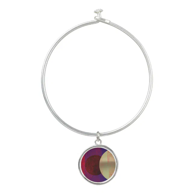 Lunar Eclipse - abstract Bangle Bracelet