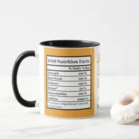 Best Dad Ever Fathers Day Funny Attributes Orange Mug