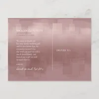 Watercolor Reflections Thank You Cinnamon ID774 Postcard