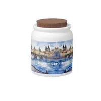 Prague - Czech Republic Watercolor Sketch | Candy Jar