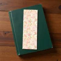 Abstract Watercolor Small Peach Pink Flowers Bookmarks