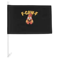 F-Caw-F Chicken Funny Chicken Trendy Casual Car Flag