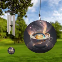 Cosmic Sips: Celestial Journey through the Galaxy Wind Chime