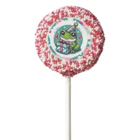Happy Birthday Frog Themed   Chocolate Covered Oreo Pop
