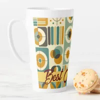 Contemporary Mid-century Style Best Mom Ever Latte Mug