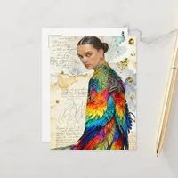 The Woman in the Bird Dress Postcard