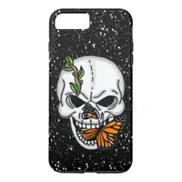Skull and Butterfly Digital Art   iPhone 8 Plus/7 Plus Case