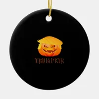 Trumpkin Halloween Classic Ceramic Ornament