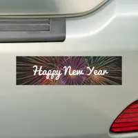 Happy New Year Festive Modern Holiday  Bumper Sticker