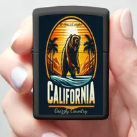 Golden Grizzly Wilderness California  Zippo Lighter