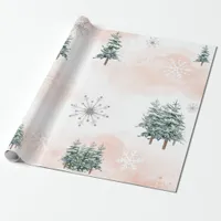 Winter Blush Baby Shower Wrapping Paper