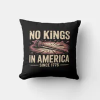 No Kings In America Since 1776 King Free Classic V Throw Pillow