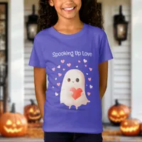 Spooking Up Love Cute Ghost Halloween  T-Shirt